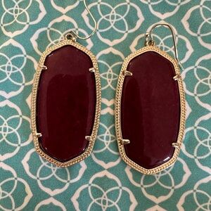 Kendra Scott Danielle Maroon earrings